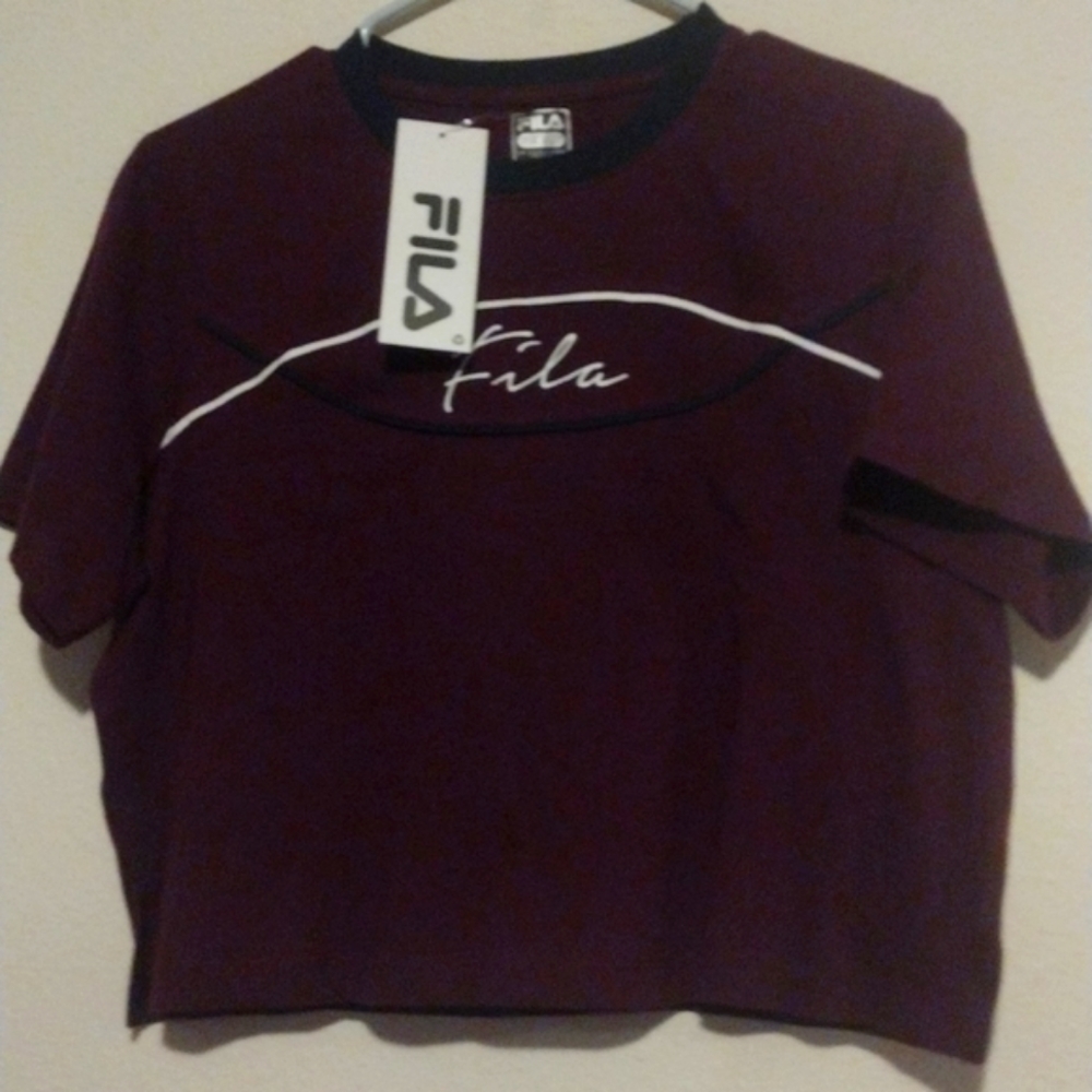 A New woman Fila crop top